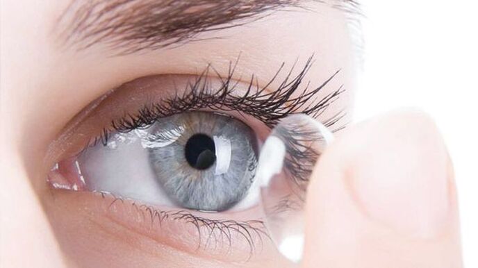 The optical method for correcting vision is to wear contact lenses. 