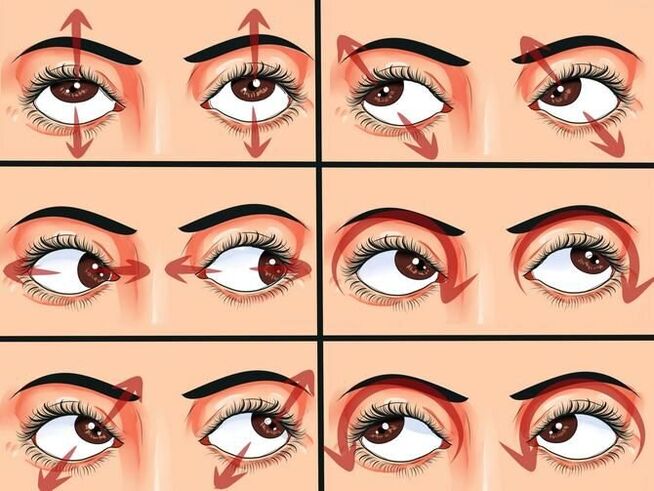 eye movements for gymnastics to restore vision